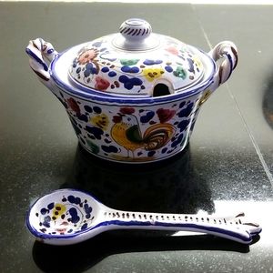 CERAMIC SUGAR BOWL FROM ITALY